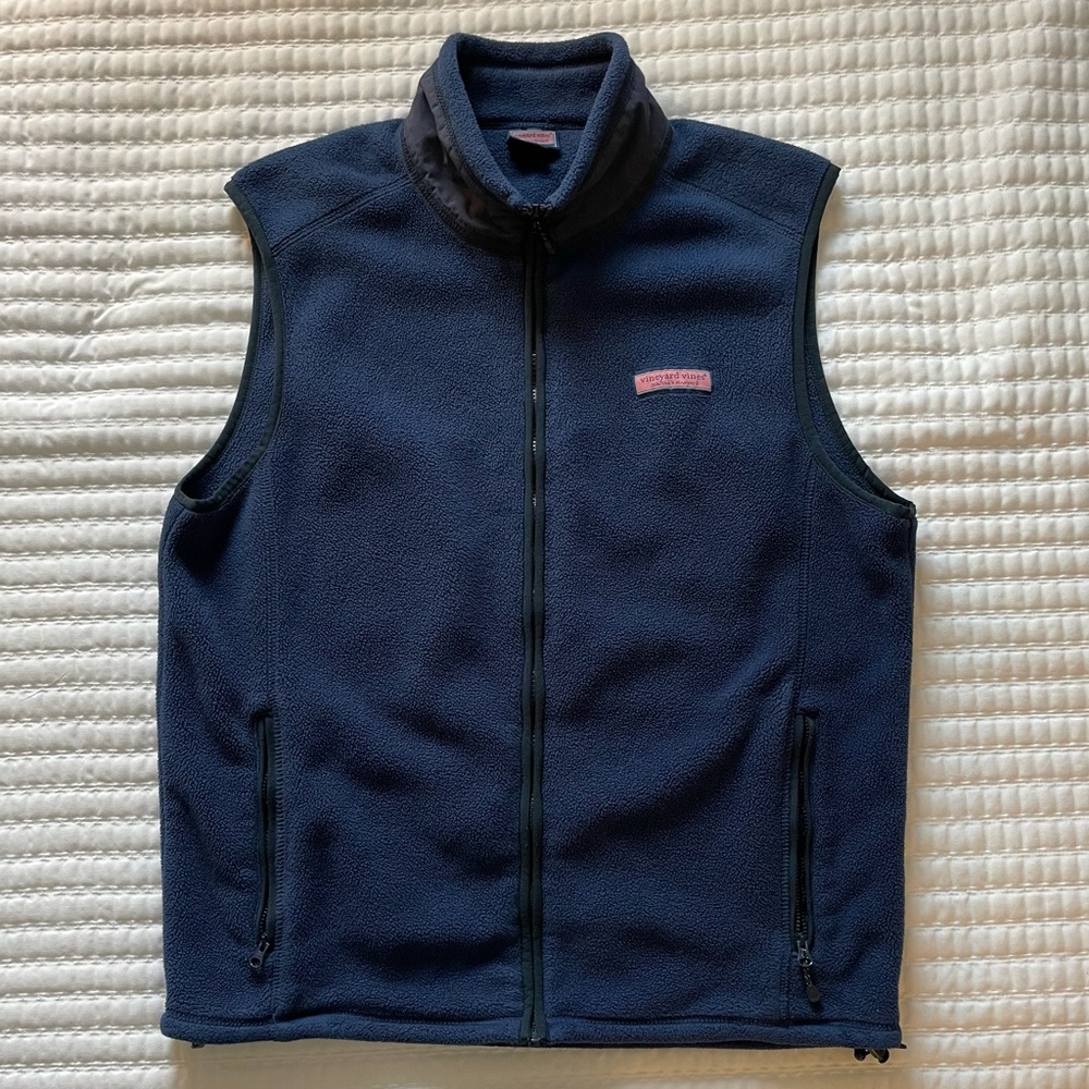 Vineyard Vines Fleece Harbor Vest - Men’s Medium